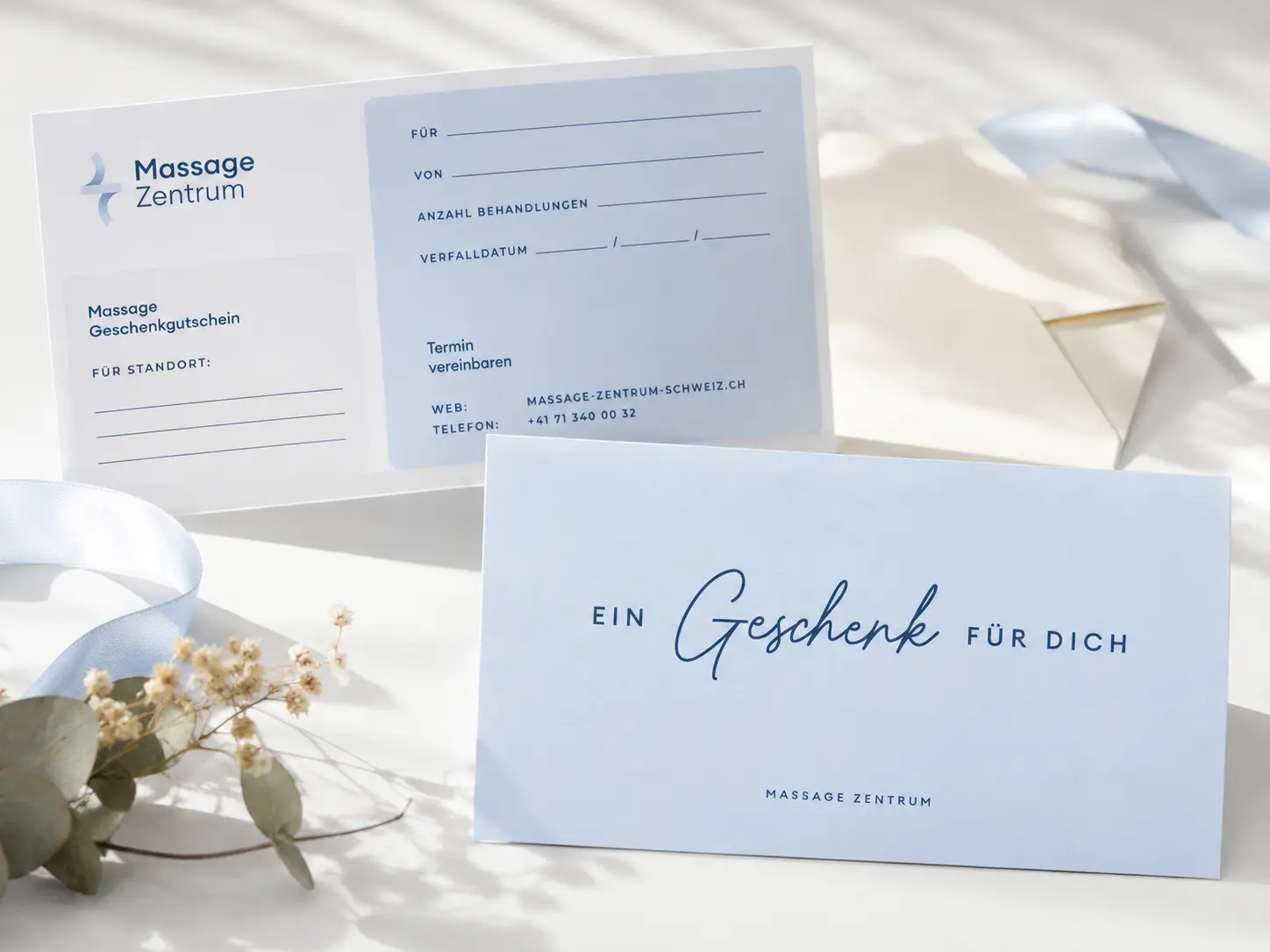Massage-Gutschein für eine Behandlung im Massage Zentrum Zofingen